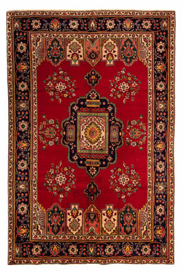 Alfombra persa - Tabriz - 297 x 197 cm - rojo oscuro