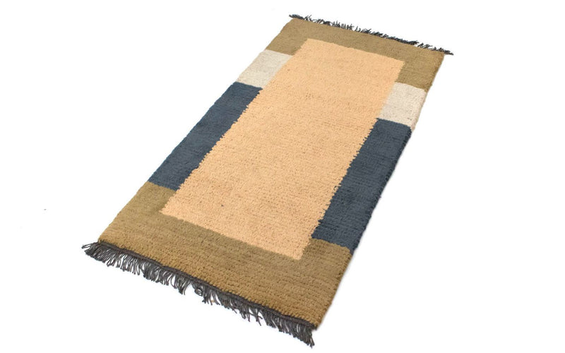 Alfombra de Nepal - 140 x 70 cm - marrón claro