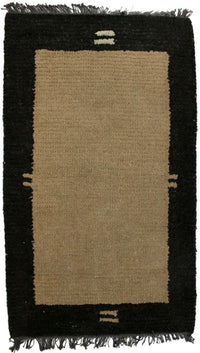 Alfombra de Nepal - 140 x 70 cm - marrón claro