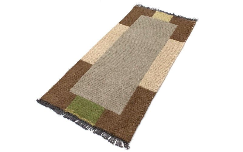 Alfombra de Nepal - 140 x 70 cm - gris