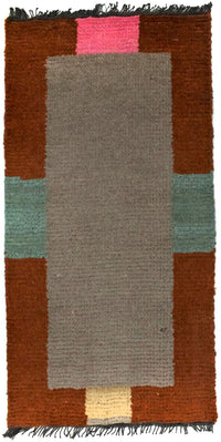 Alfombra de Nepal - 140 x 70 cm - plata