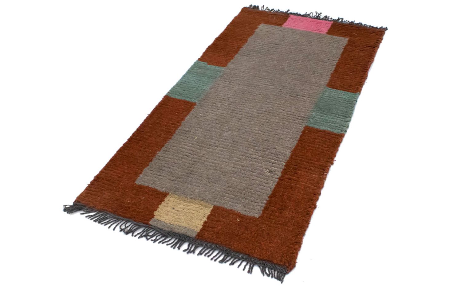 Alfombra de Nepal - 140 x 70 cm - plata