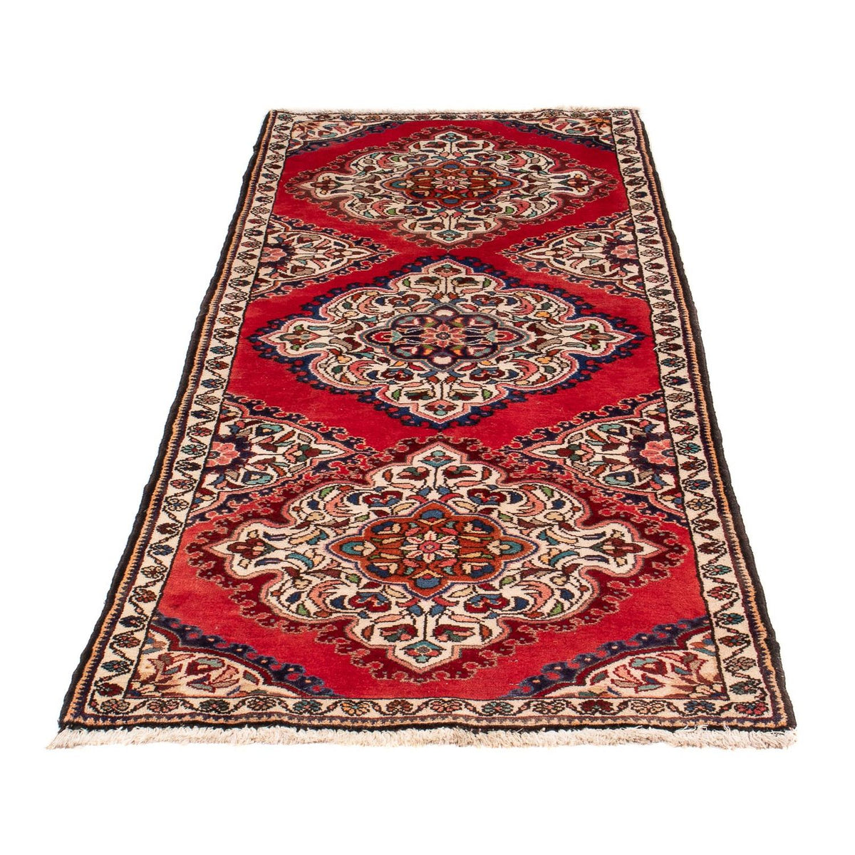 Alfombra de pasillo Alfombra persa - Nómada - 196 x 73 cm - rojo oscuro