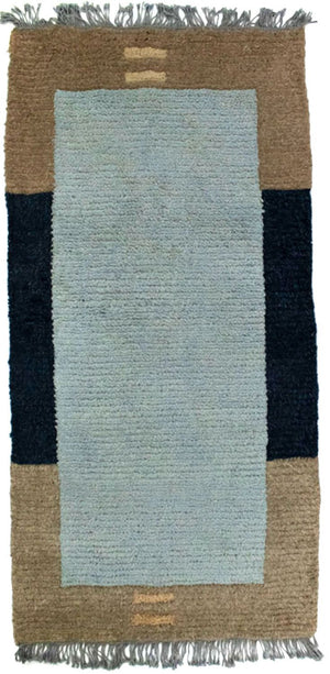 Alfombra de Nepal - 140 x 70 cm - azul