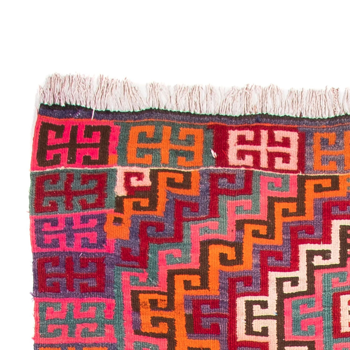 Alfombra de pasillo Alfombra Kelim - Antigua - 320 x 135 cm - multicolor