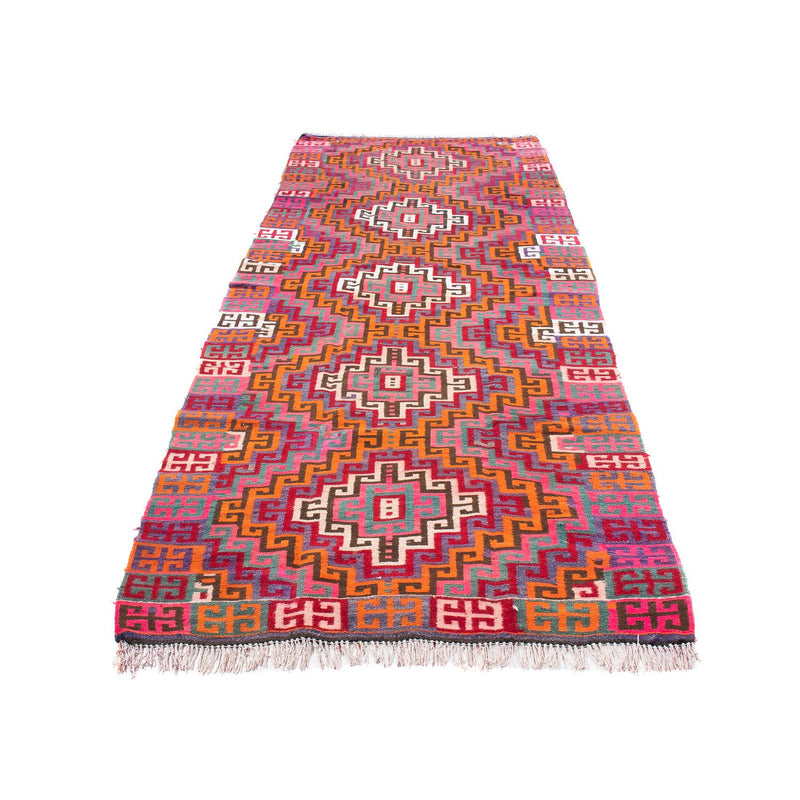 Alfombra de pasillo Alfombra Kelim - Antigua - 320 x 135 cm - multicolor