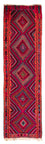Alfombra de pasillo Alfombra Kelim - Antigua - 380 x 120 cm - multicolor