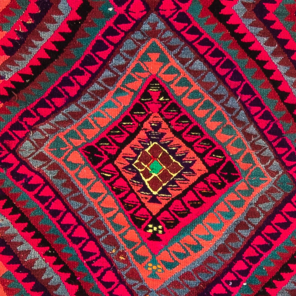 Alfombra de pasillo Alfombra Kelim - Antigua - 380 x 120 cm - multicolor