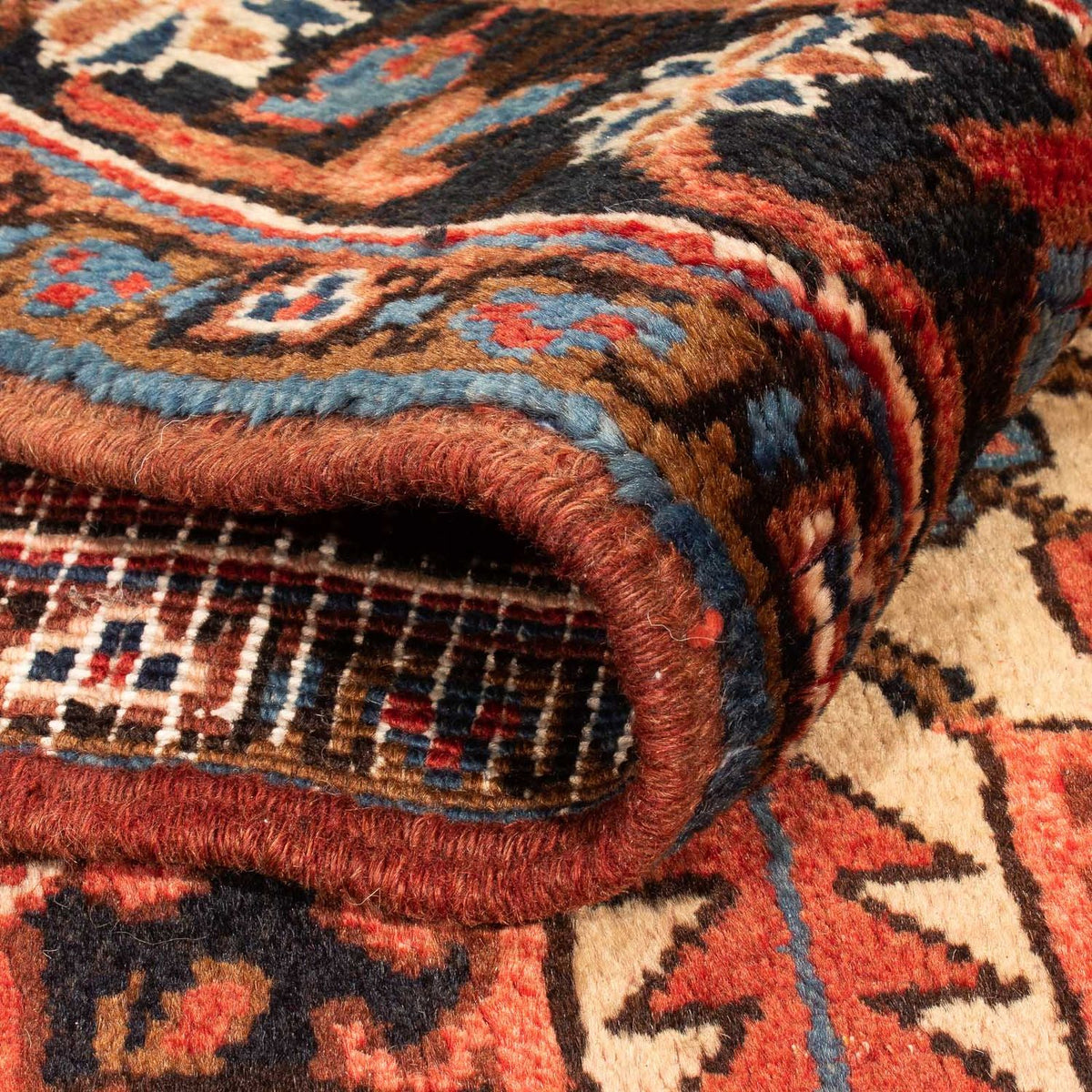 Alfombra de pasillo Alfombra persa - Nómada - 258 x 112 cm - rojo