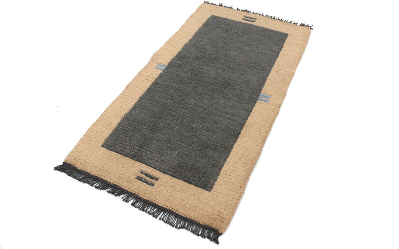 Alfombra de Nepal - 140 x 70 cm - gris