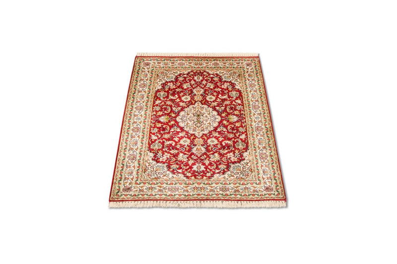 Alfombra de seda - Seda de Cachemira - 120 x 80 cm - rojo