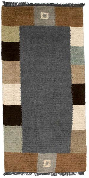 Alfombra de Nepal - 140 x 70 cm - gris