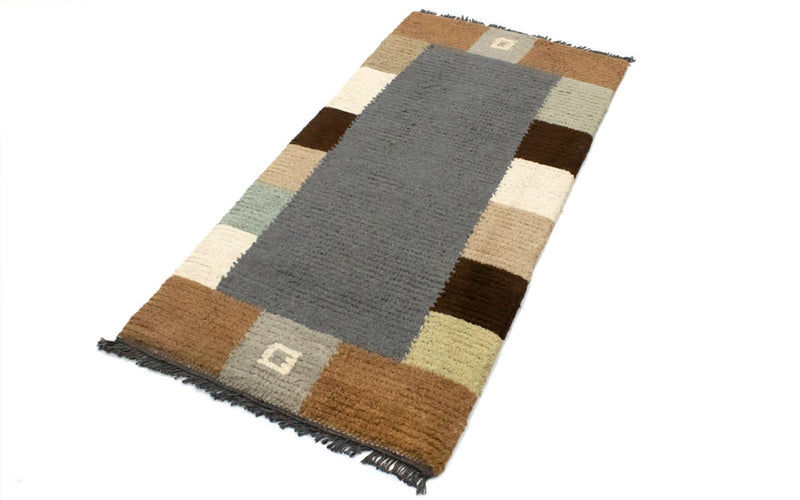 Alfombra de Nepal - 140 x 70 cm - gris