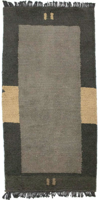 Alfombra de Nepal - 140 x 70 cm - gris