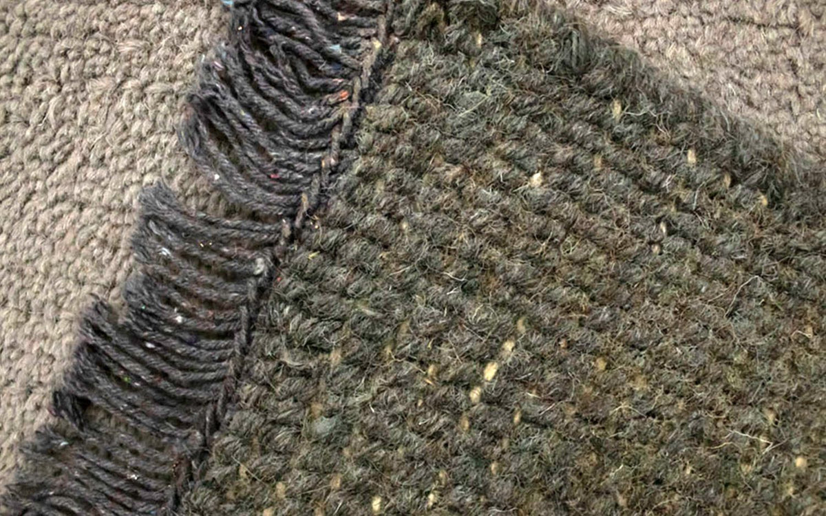 Alfombra de Nepal - 140 x 70 cm - gris