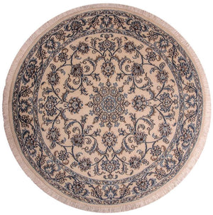 Alfombra Persa - Nain - Real redondo  - 150 x 150 cm - beige