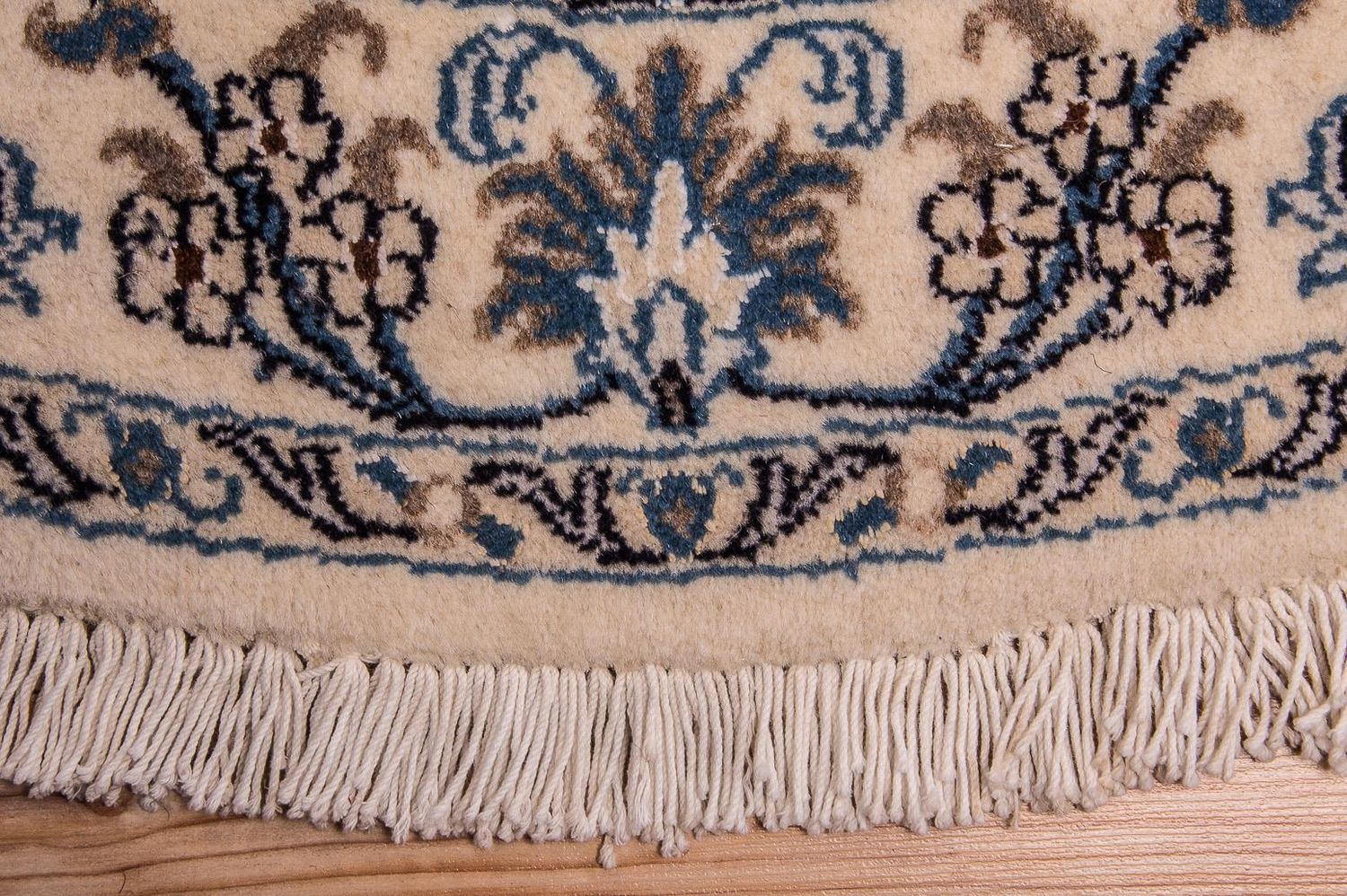 Alfombra Persa - Nain - Real redondo  - 150 x 150 cm - beige