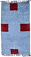 Alfombra de Nepal - 140 x 70 cm - azul claro