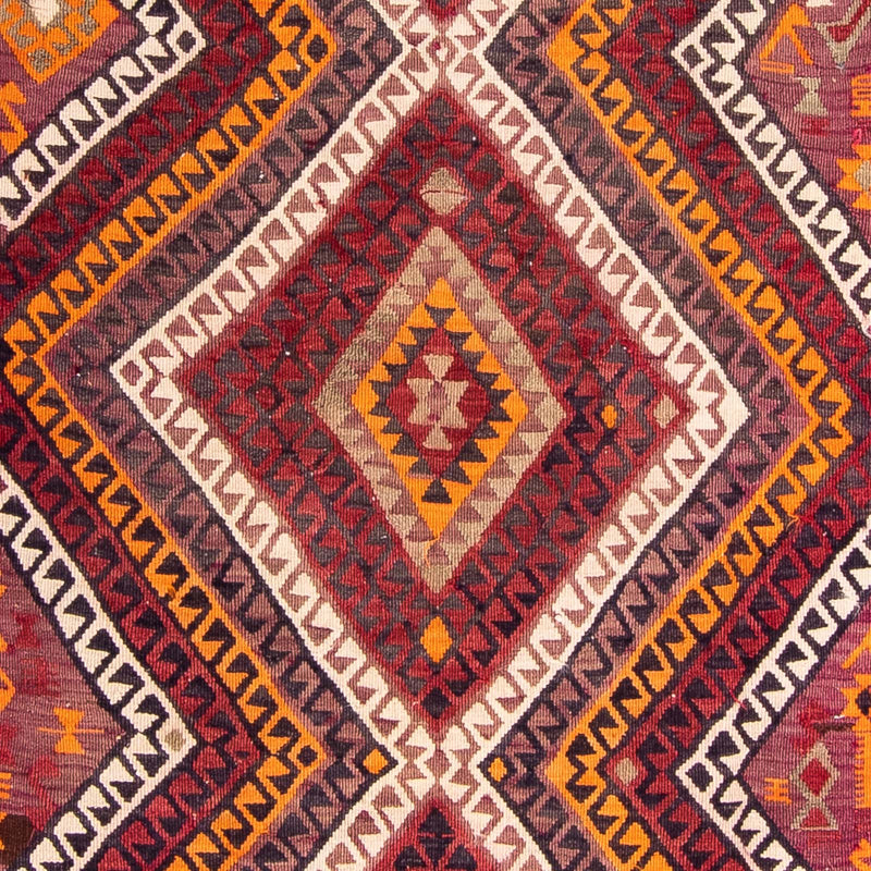 Alfombra de pasillo Alfombra Kelim - Antigua - 375 x 140 cm - multicolor