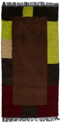 Alfombra de Nepal - 140 x 70 cm - marrón