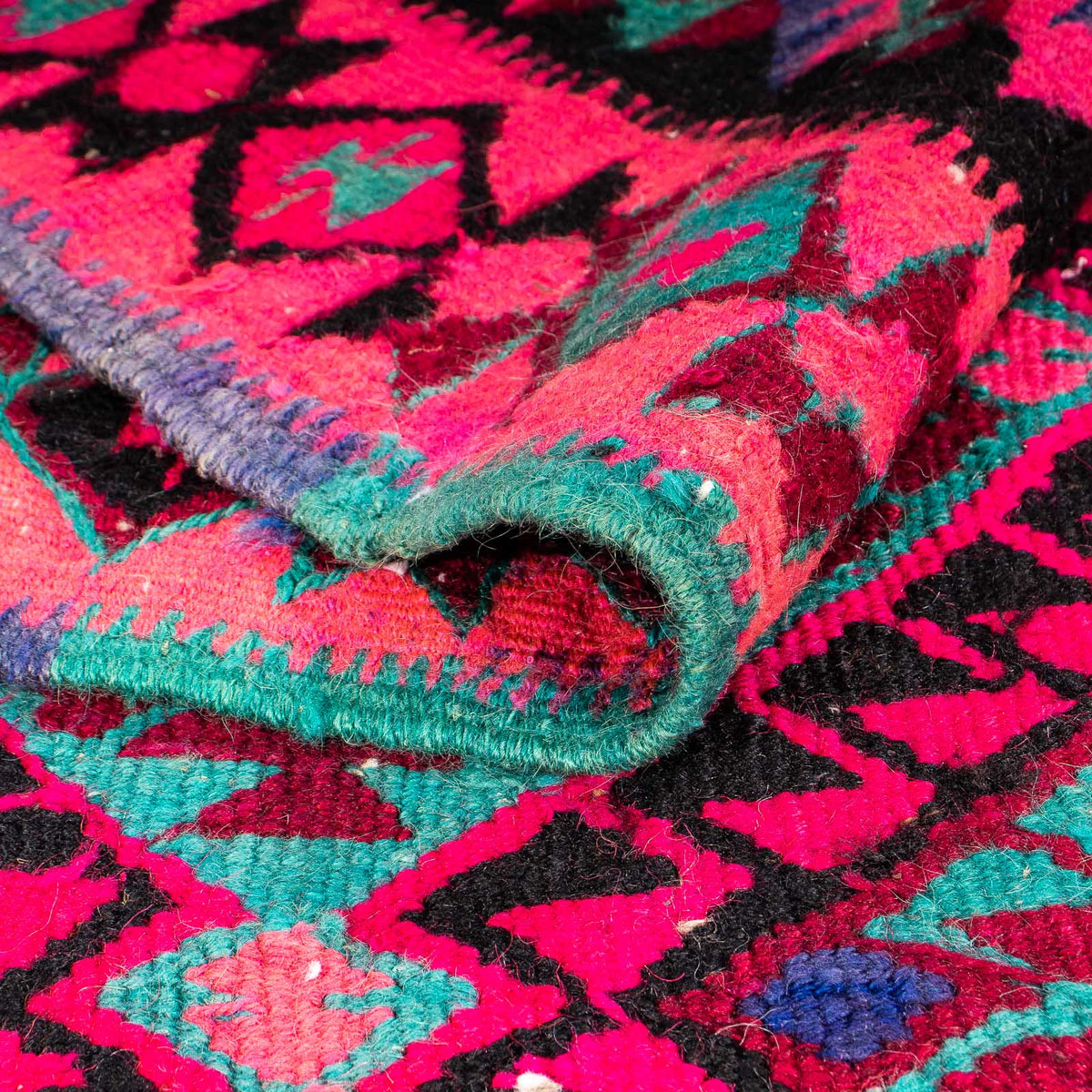 Alfombra de pasillo Alfombra Kelim - Antigua - 315 x 135 cm - multicolor