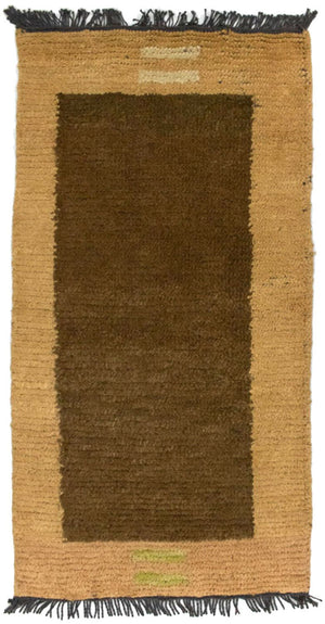 Alfombra de Nepal - 140 x 70 cm - marrón