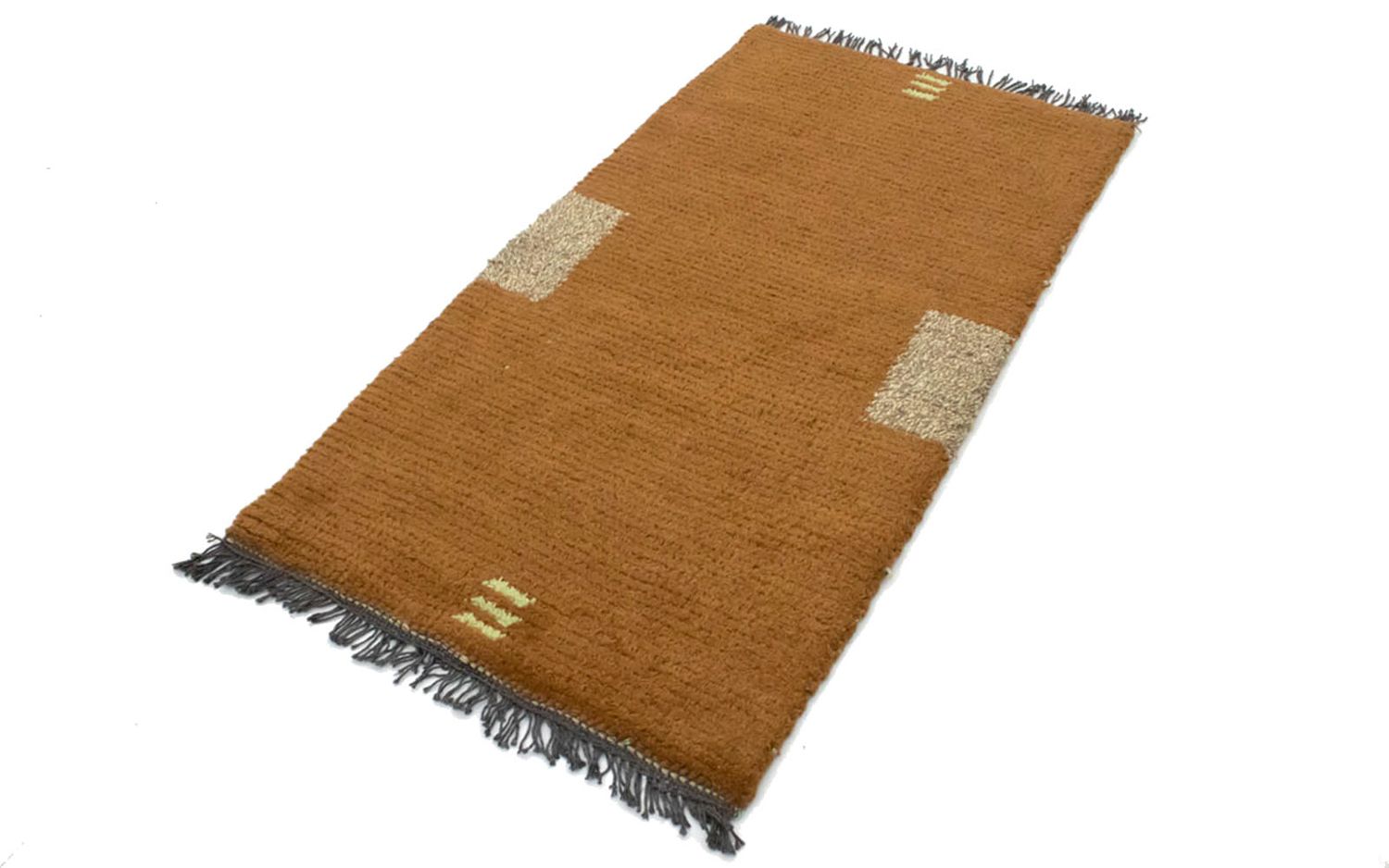 Alfombra de Nepal - 140 x 70 cm - marrón
