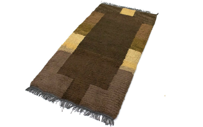 Alfombra de Nepal - 140 x 70 cm - marrón