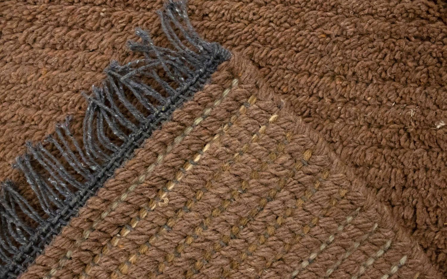 Alfombra de Nepal - 140 x 70 cm - marrón