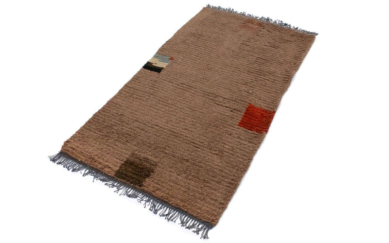 Alfombra de Nepal - 140 x 70 cm - marrón