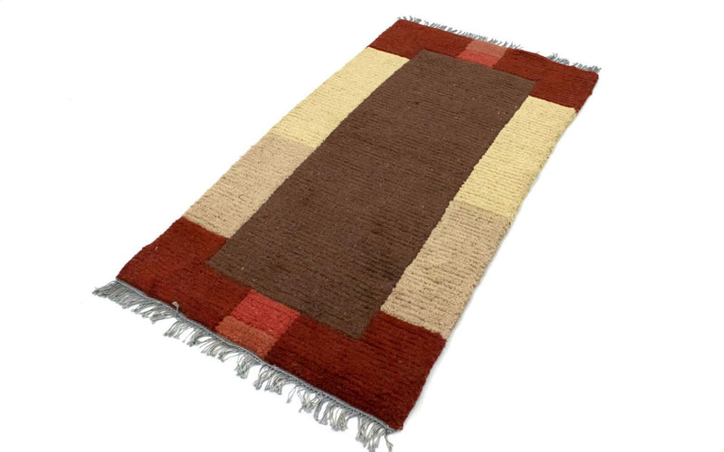 Alfombra de Nepal - 140 x 70 cm - marrón