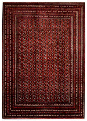 Alfombra afgana - Bukhara - 293 x 201 cm - rojo