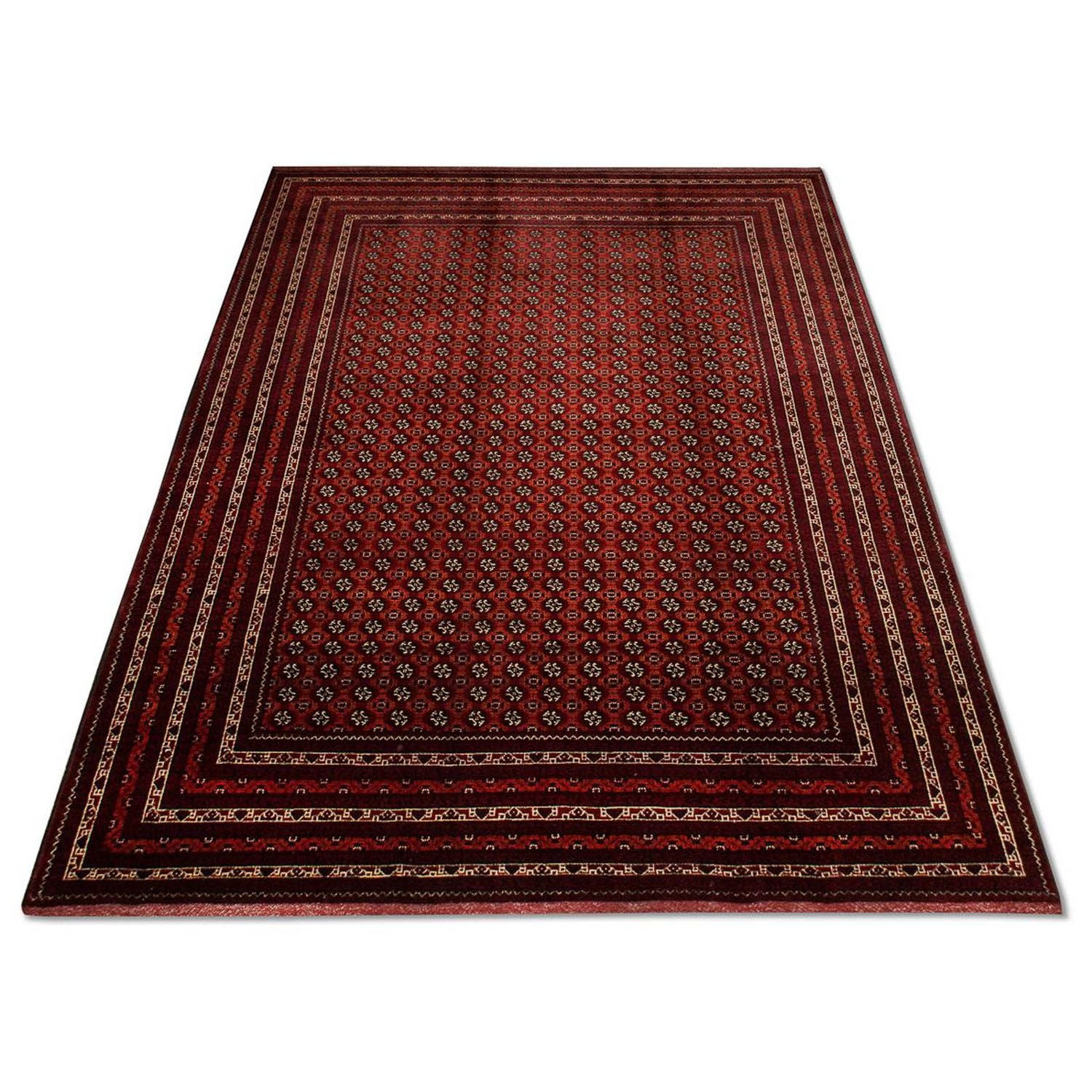 Alfombra afgana - Bukhara - 293 x 201 cm - rojo