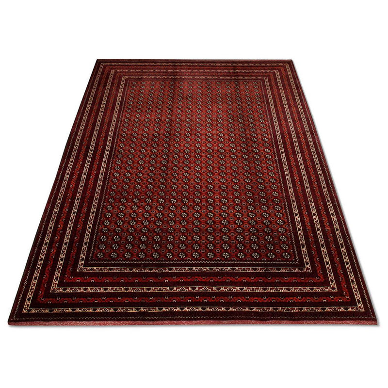 Alfombra afgana - Bukhara - 293 x 201 cm - rojo