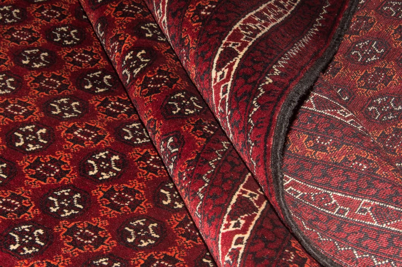 Alfombra afgana - Bukhara - 293 x 201 cm - rojo