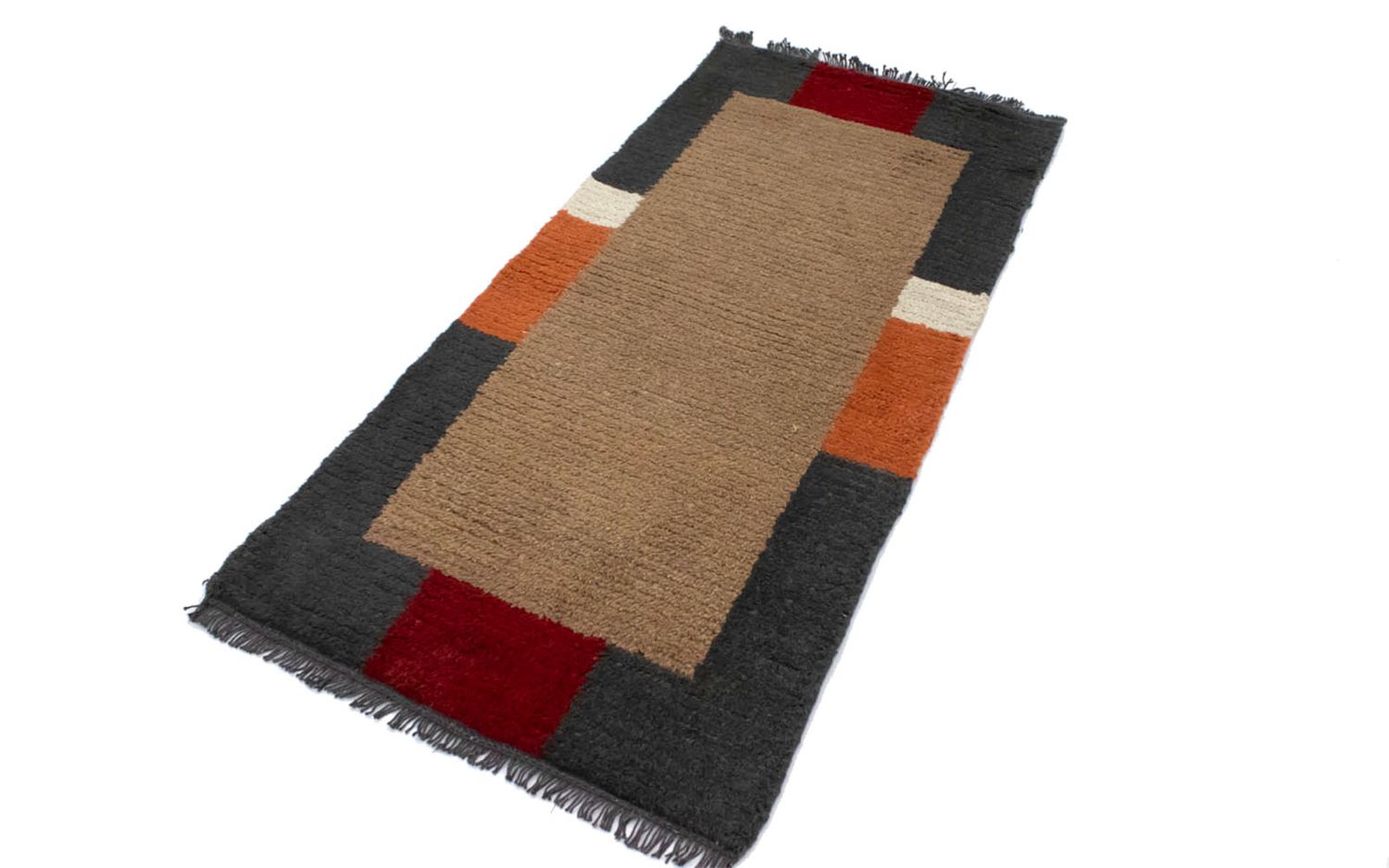Alfombra de Nepal - 140 x 70 cm - marrón