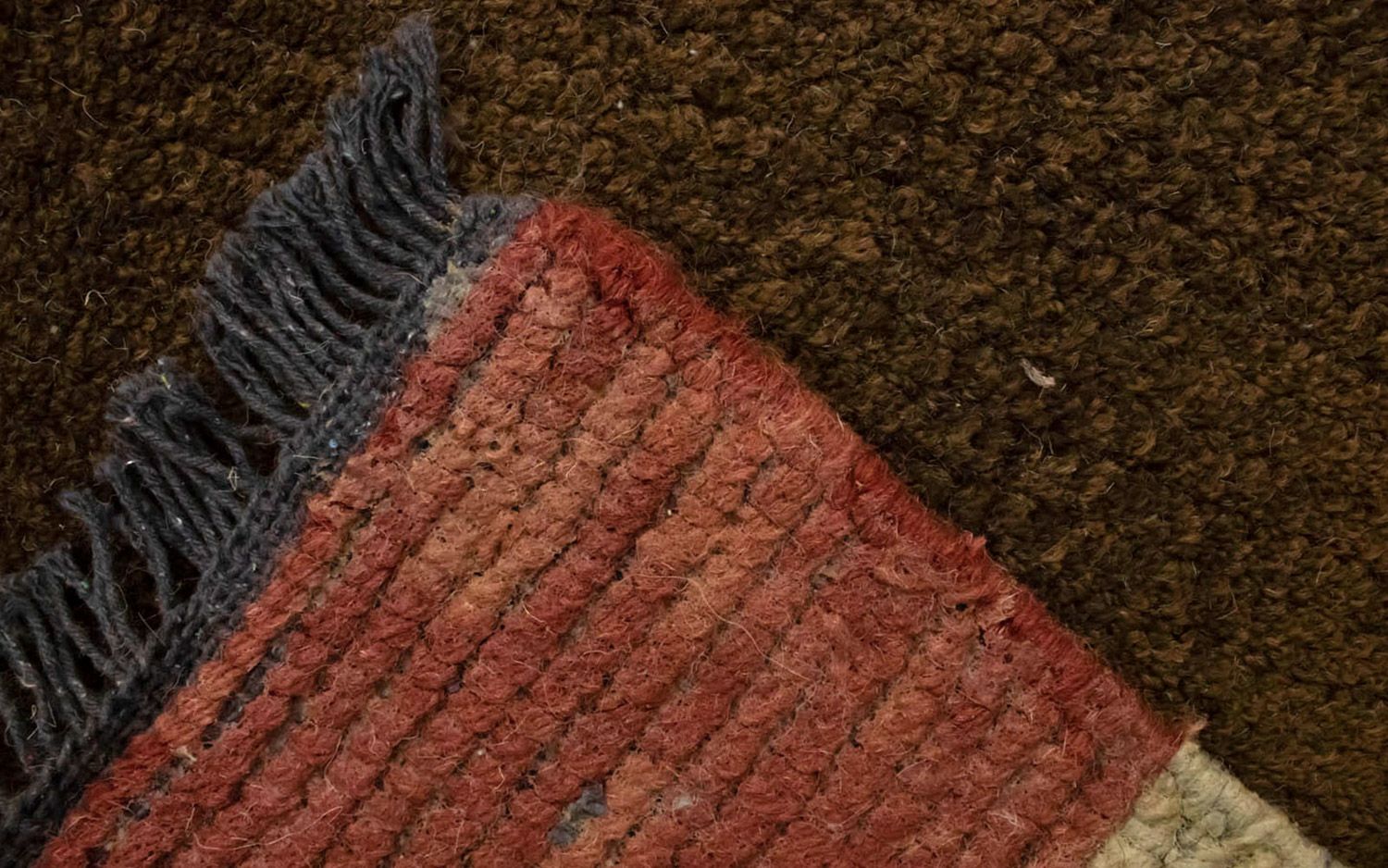 Alfombra de Nepal - 140 x 70 cm - marrón