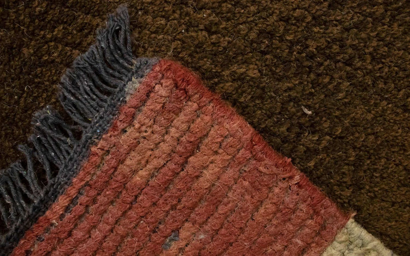 Alfombra de Nepal - 140 x 70 cm - marrón