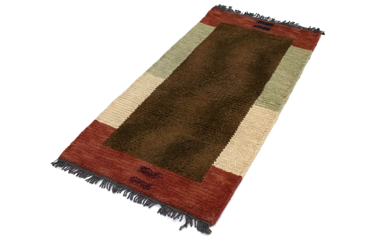 Alfombra de Nepal - 140 x 70 cm - marrón