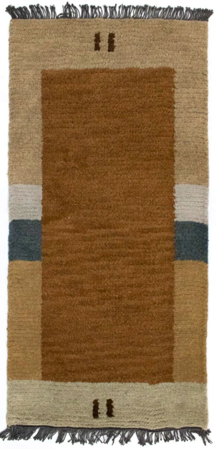 Alfombra de Nepal - 140 x 70 cm - marrón