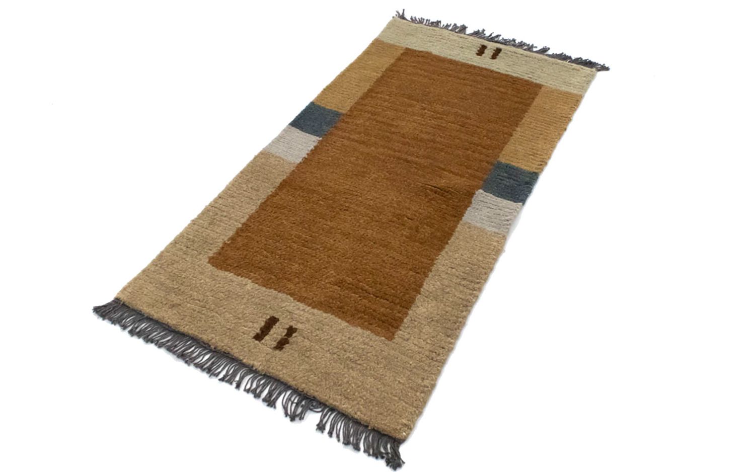 Alfombra de Nepal - 140 x 70 cm - marrón