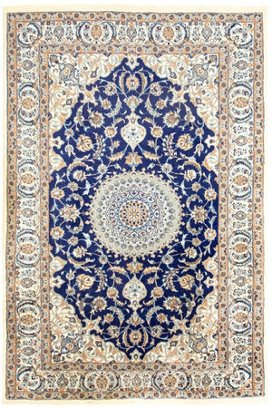 Alfombra persa - Nain - 305 x 196 cm - azul