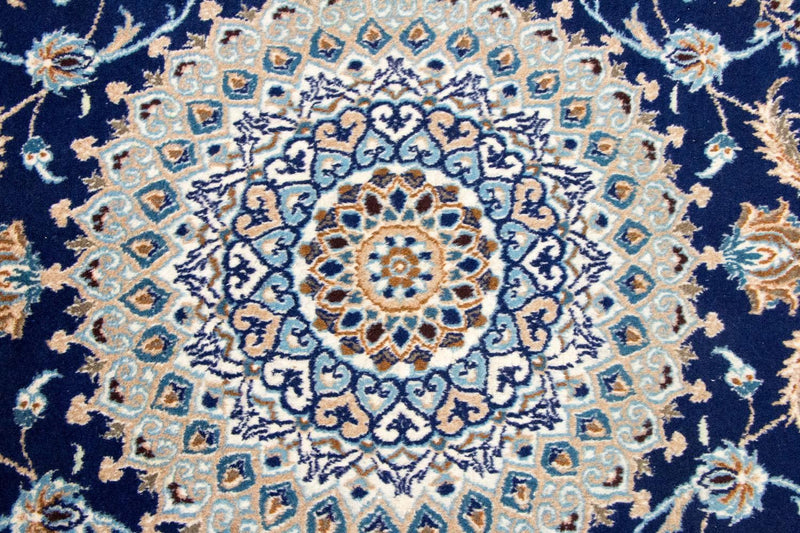 Alfombra persa - Nain - 305 x 196 cm - azul