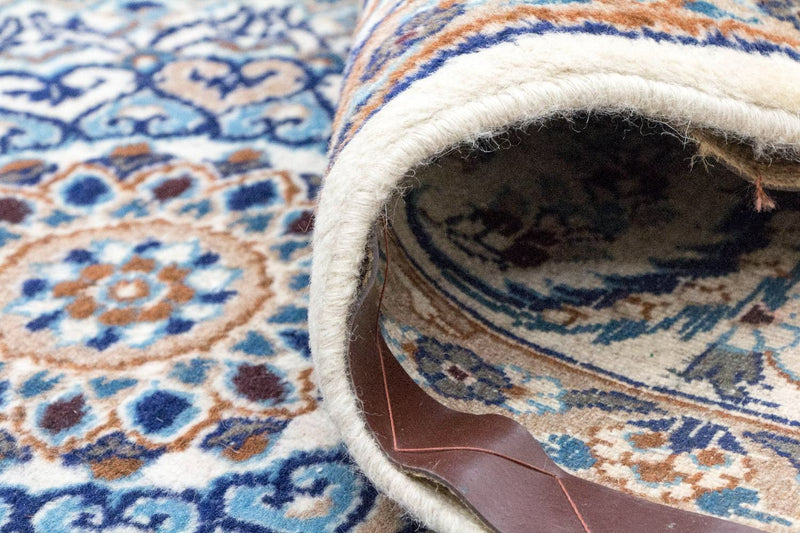 Alfombra persa - Nain - 305 x 196 cm - azul