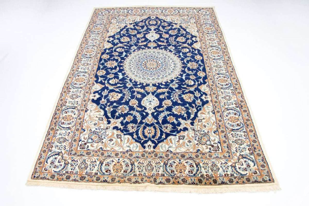Alfombra persa - Nain - 305 x 196 cm - azul