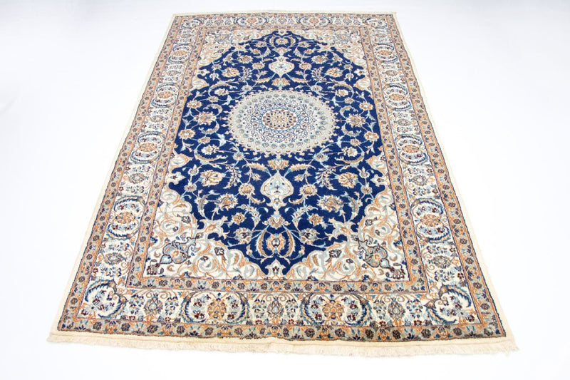 Alfombra persa - Nain - 305 x 196 cm - azul