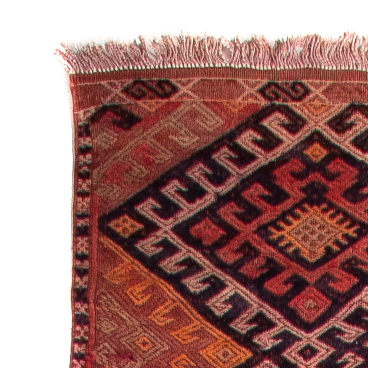 Alfombra de pasillo Alfombra Kelim - Antigua - 380 x 75 cm - multicolor