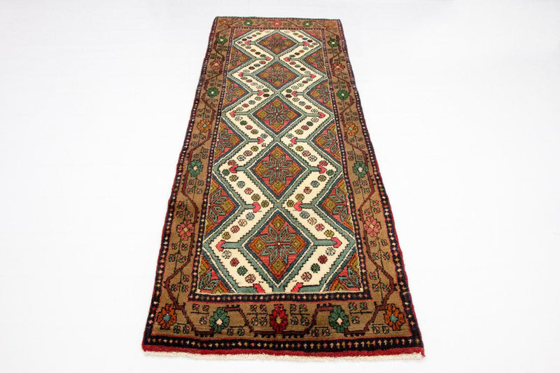Alfombra de pasillo Alfombra persa - Nómada - 238 x 82 cm - beige