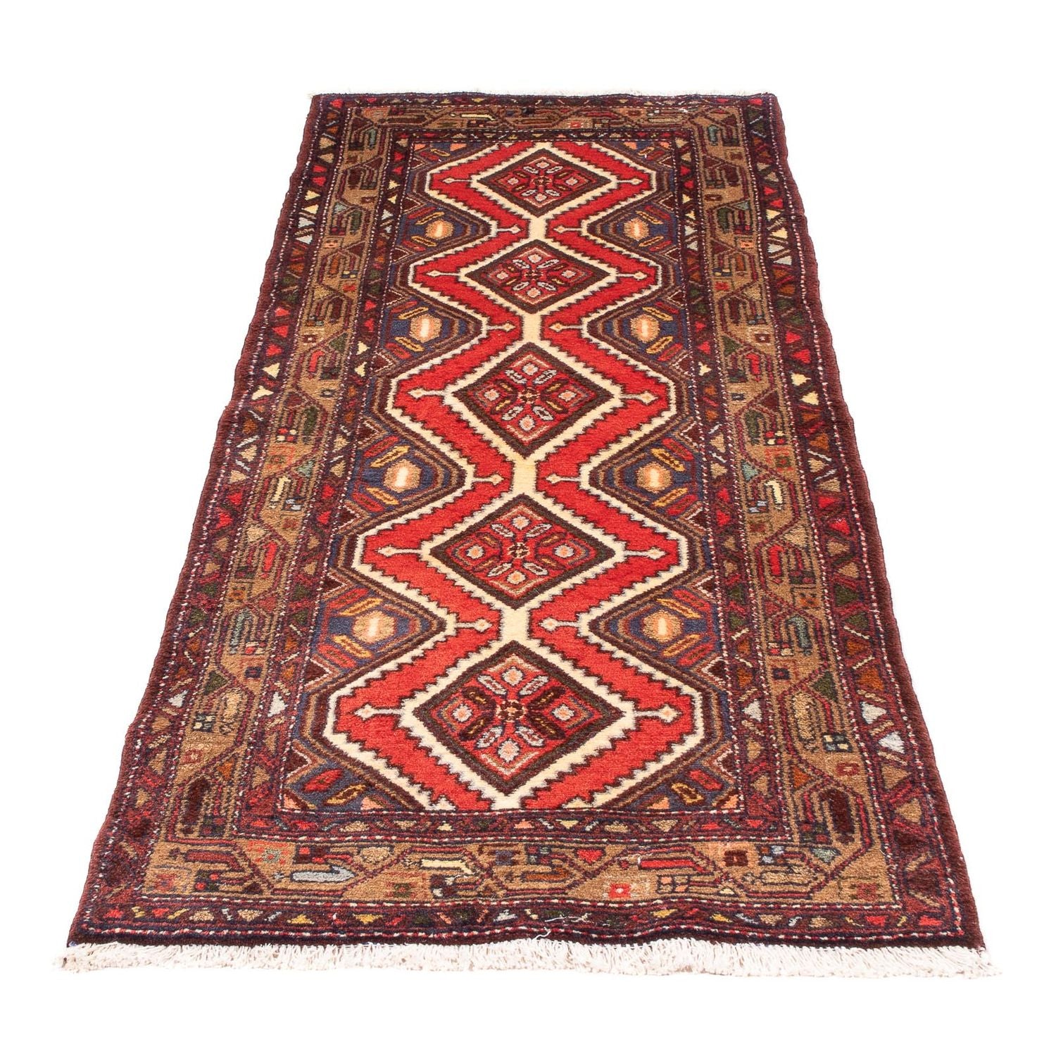 Alfombra de pasillo Alfombra persa - Nómada - 190 x 75 cm - rojo