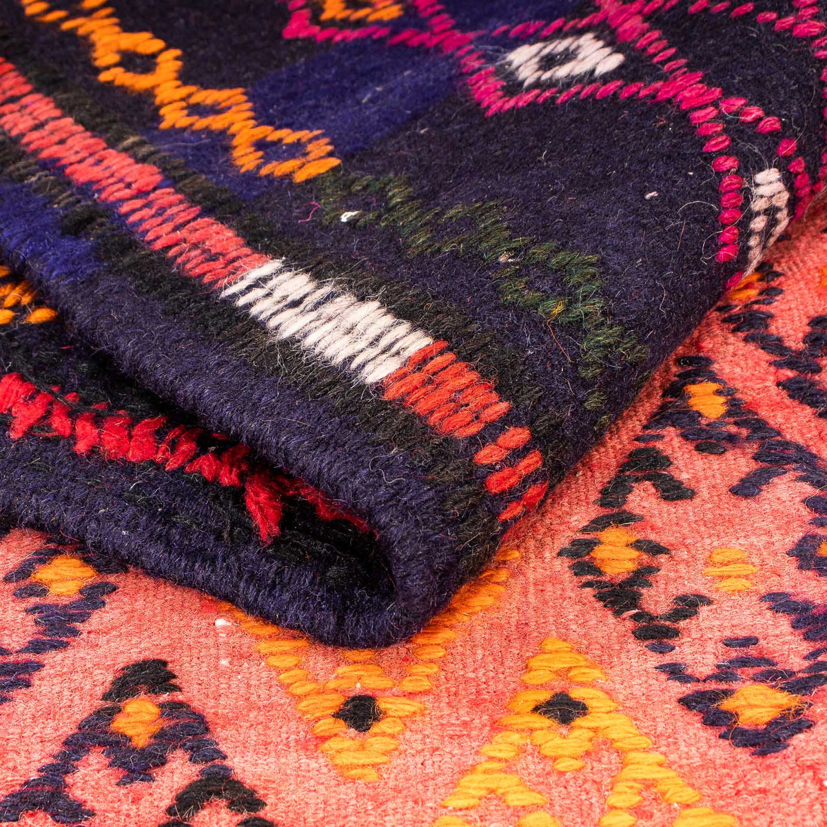 Alfombra de pasillo Alfombra Kelim - Antigua - 330 x 135 cm - multicolor